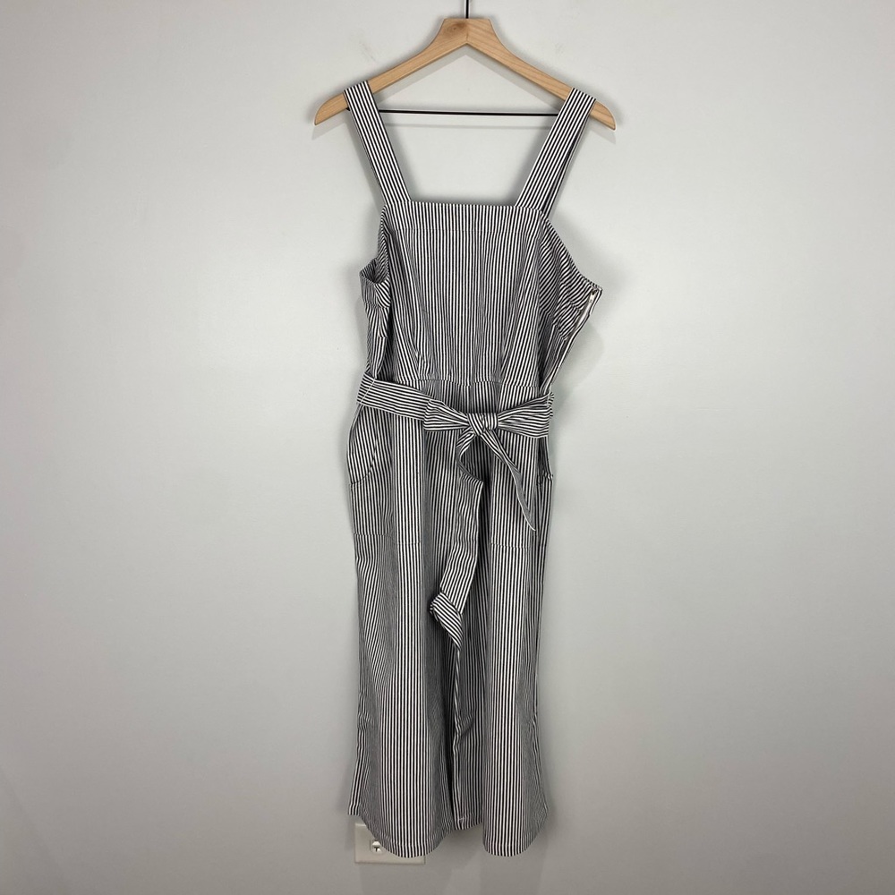 Castaluna Striped Wide Leg Jumpsuit 14W NWOT